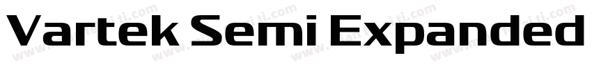 Vartek Semi Expanded Medium字体转换